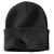 107190-N04OS Knit Cuffed C Patch Beanie Black -25-197219839573