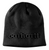 107002-N04OS Knit Embossed Beanie Black -25-197219825620