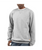 K124-HGY L Heather Gray Loose Midweight Crewneck S-035481116469