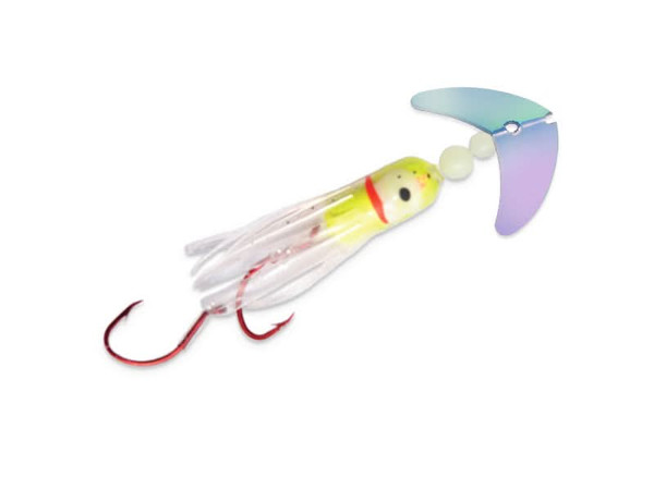 Smile Blade Kokanee Hoochie UV Glo Burst/Chartreus-210000065249