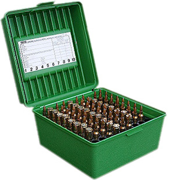 MTM Deluxe Ammo Box Handle Rifle 100rd R10010-026057219103