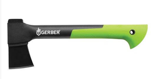 1019821 FREESCAPE 14" BLACK AND GREEN HATCHET - BA-013658141193