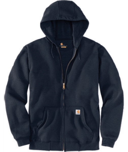 K122-472 XL New Navy Loose Fit Midweight Full-Zip-035481975080