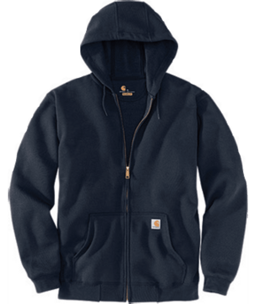 K122-472 2XL New Navy Loose Fit Midweight Full-Zip-035481975097