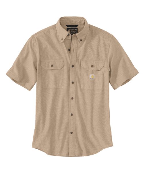 104369-256 4XL Dark Tan Chambray Loose Fit Midweig-192776444062