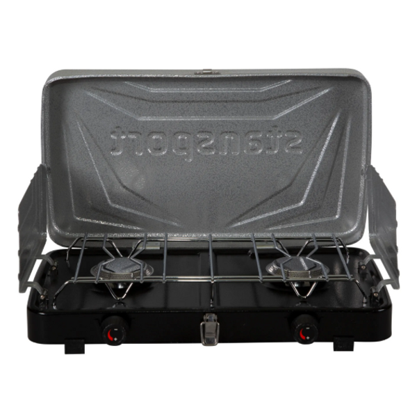 2 Burner Propane Stove - Silver/-011319225329