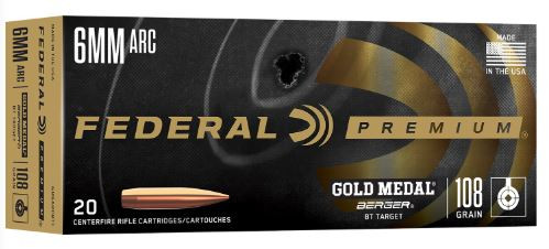 GM6ARCBT1 FEDERAL 6MM ARC 108GR BERGER TARGET 20 R-604544701555