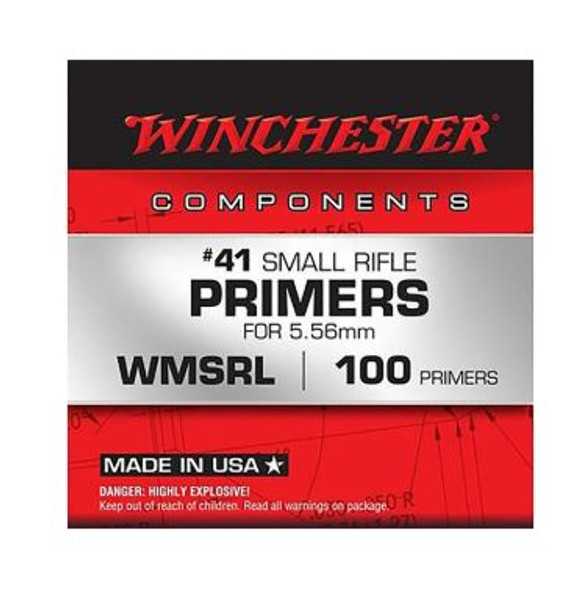 WINCHESTER #41 SMALL RIFLE PRIMERS 5.56X45MM WMSRL-020892300484