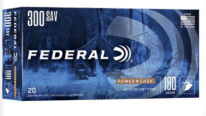 300B FEDERAL 300 SAVAGE 180GR POWER-SHOK SP 20 RND-029465084639
