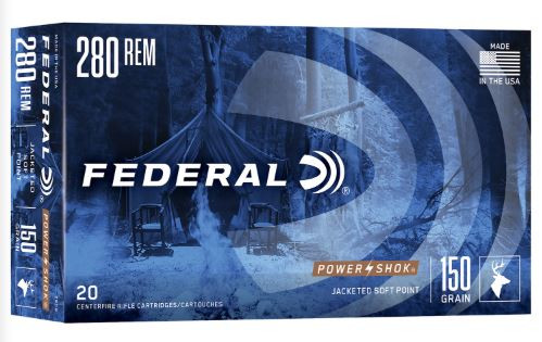 FEDERAL POWER-SHOK 280REM 150GR SP 280B-029465085810