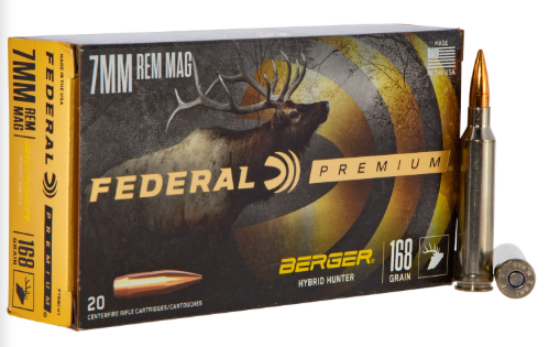 P7RBCH1 FEDERAL 7MM REM MAG 168GR BERGER HYBRID HU-604544649291