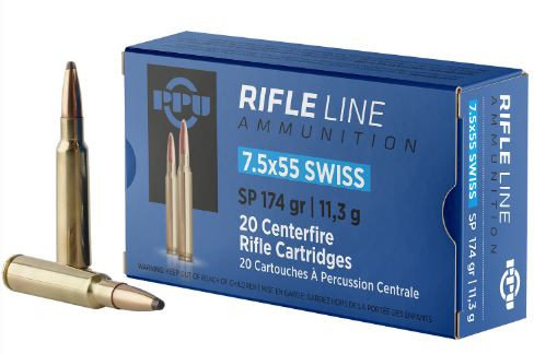 PPU 7.5X55MMSWISS 174GR SP PP7SS-8605003812821