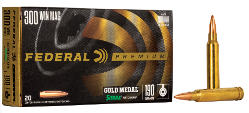 GM300WM FEDERAL 300 WIN MAG 190GR SIERRA MATCHKING-029465091736