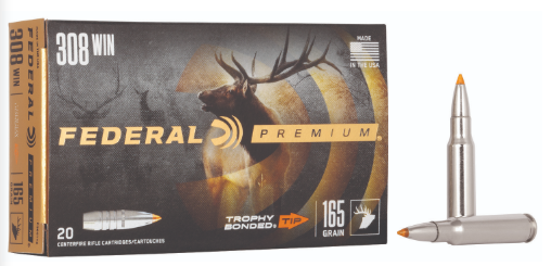P308TT2 FEDERAL 308 WIN 165GR TROPHY BONDED TIP 20-029465099572