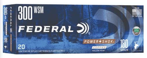 300WSMC FEDERAL 300 WSM 180GR POWER-SHOK 20 RND/BX-029465095055