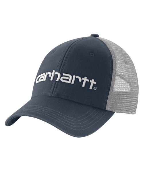 101195-408OS Canvas Mesh-Back Logo Graphic Cap Nav-195836920063