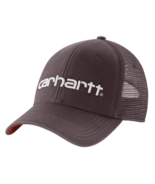 101195-BB3OS Canvas Mesh-Back Logo Graphic Cap Dar-197219807435