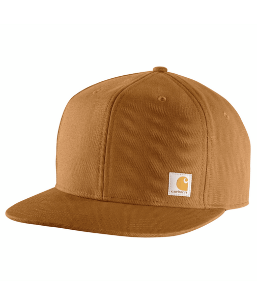 106665-211 OS Carhartt Brown Firm Duck Flat Brim C-197219212734