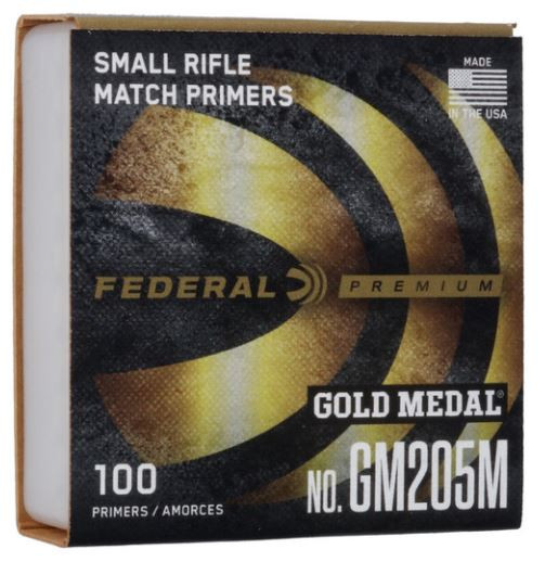 GM205M FEDERAL SMALL RIFLE PRIMER 100 RND/BX -26-029465056933