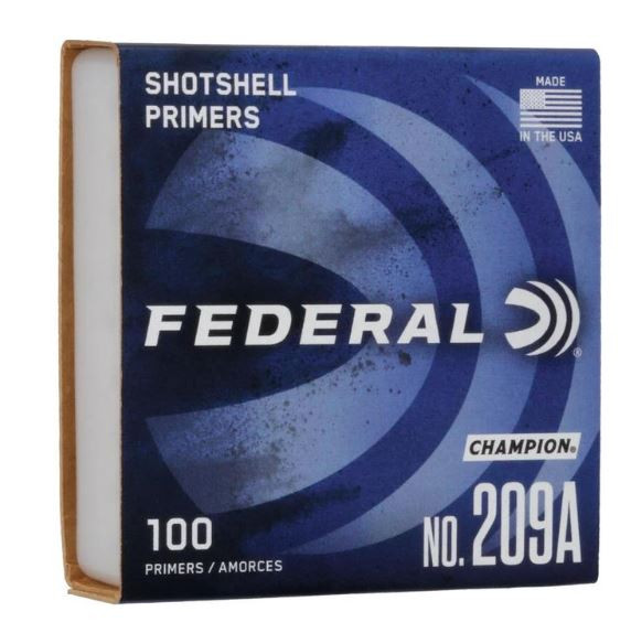 209A FEDERAL SHOTSHELL PRIMER 100 RND/BX -26-029465056735