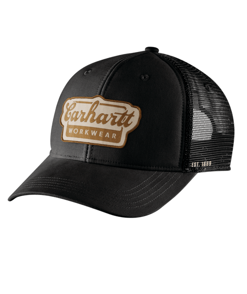 106738-N04 OS Black Rugged Flex® Twill Mesh-Back S-197219532504