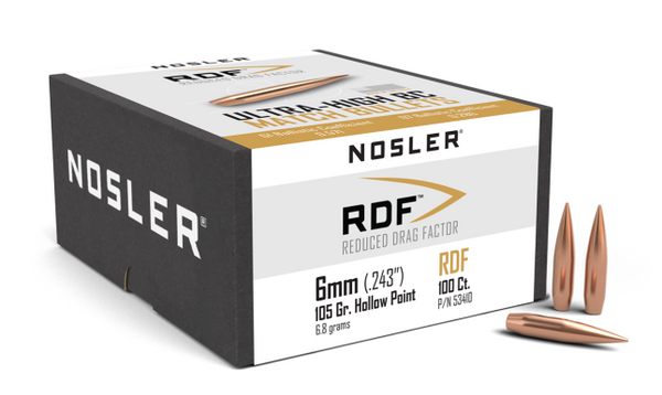 Nosler RDF-6mm 105g HPBT Bullet 53410-054041534109