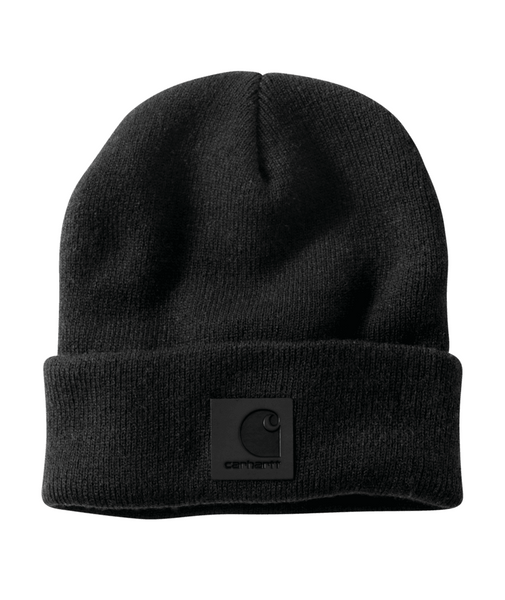 101070-001 OS Black Tonal Patch Beanie -26-886859428925