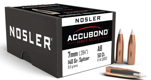 Nosler AB-7mm 140g SP Bullet 59992-054041599924