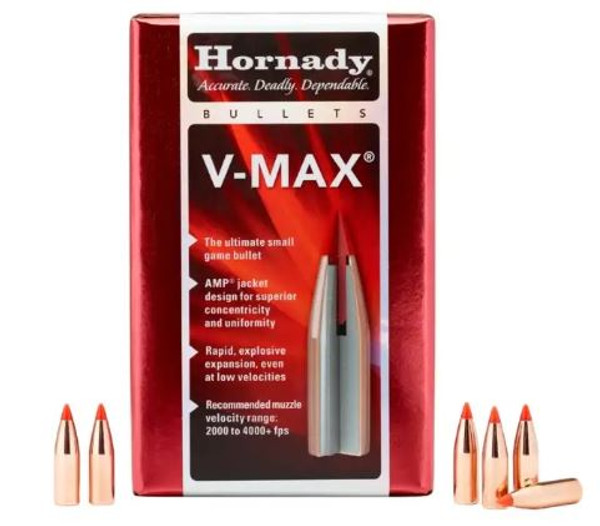 Hornady 22 Cal .224 35 Gr V-Max Bullet 22252-090255222524