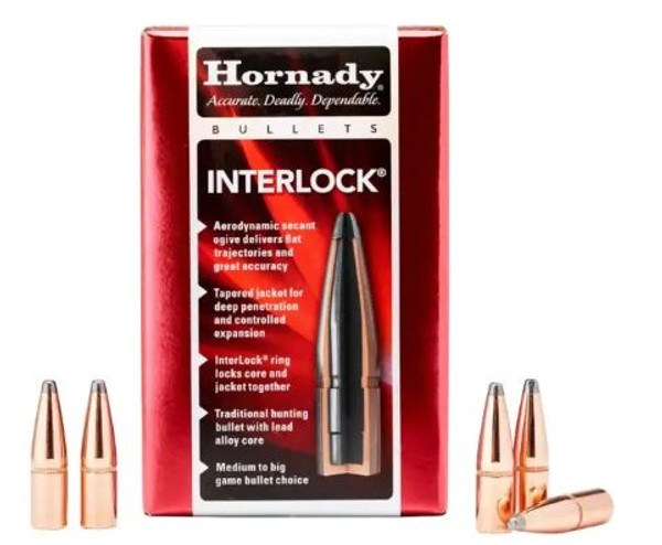 Hornady 45 Cal 458 350 Gr RN Interlock Bullet 4502-090255245028 Hornady 45 Cal 458 350 Gr RN Interlock Bullet 4502-090255245028