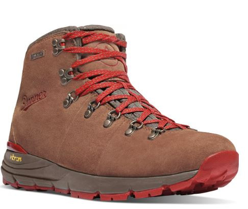 DANNER WOMANS 7M MOUNTAIN 600 BROWN/RED 62245-612632231556