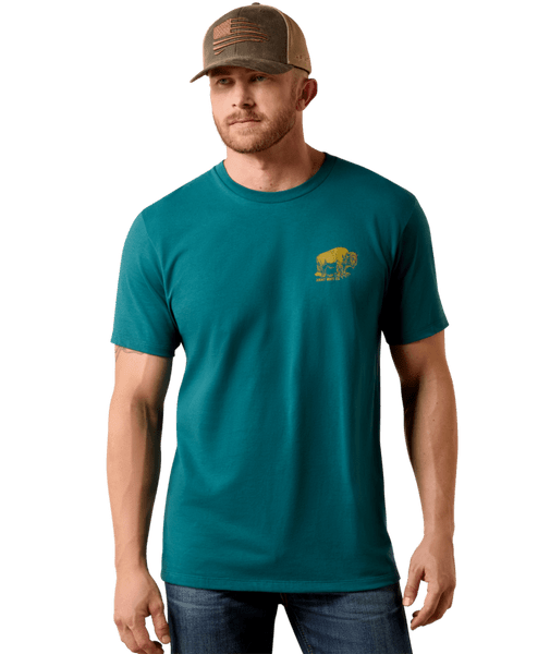 Ariat Bison Wander Flag Classic Fit T-Shirt