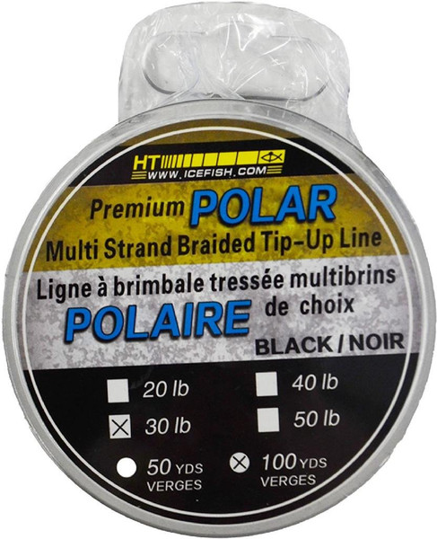 Ice Line 30 # Test 100 Yds. Black Braided