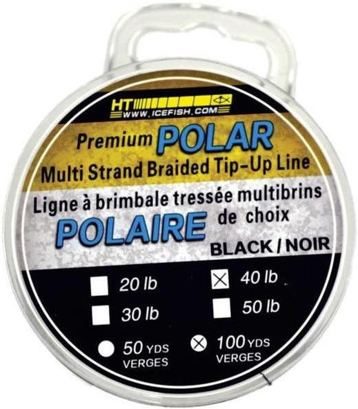 Ice Line 40 # Test 100 Yds. Black Braided