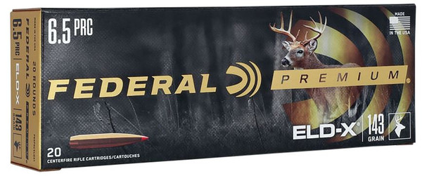 P65PRCELDX1 FEDERAL 6.5 PRC 143 GR ELD-X 20 RND/BX-604544689884