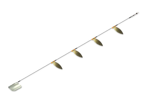 Troll-Lite Willowleaf Hmrd Brass #4