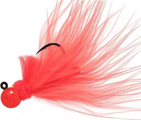 Aerojig Marabou 1/4OZ, Flame/Fla