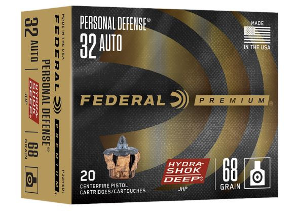 P32HSD1 FEDERAL 32 AUTO 68GR HYDRA-SHOK DEEP JHP 2-604544678024