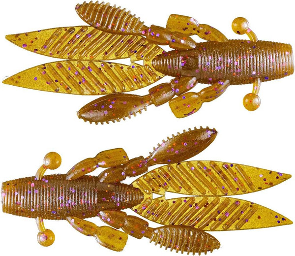 3.75" Flappin' Hog / 7 Pack / Green Pumpkin W/ Pur
