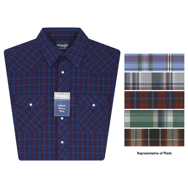 Sport Western Snap Shirt - Short Sleeves (Big & Tall Sizes) - Assorted
