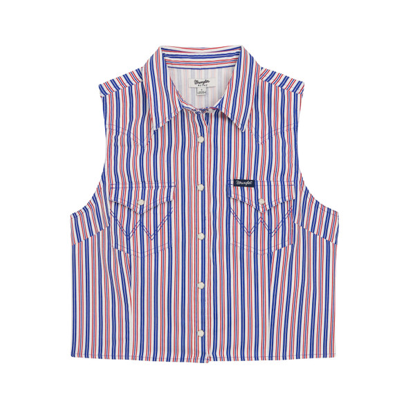 Wrangler Retro® Americana Sleeveless Snap Shirt