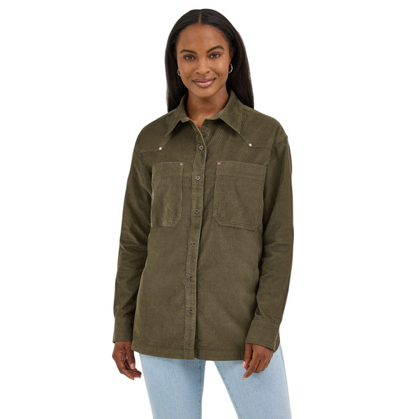 Wrangler Retro® Punchy Boyfriend Cord Shirt