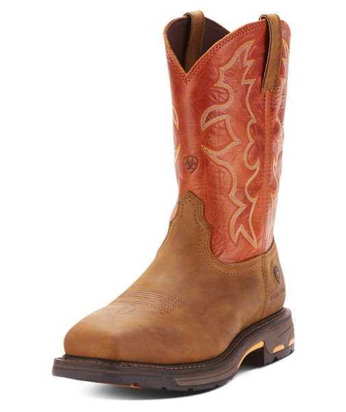 WorkHog Wide Square Toe Steel Toe Work Boot