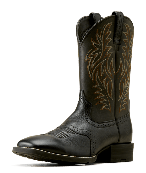 Sport Western Wide Square Toe Cowboy Boot