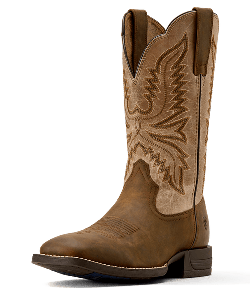 Brush Creek Wide Square Toe Cowboy Boot