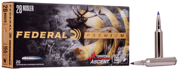 Federal Terminal Ascent, 28 Nosler, 155 Grain, Terminal Ascent - 20 Rounds