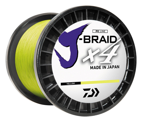 Daiwa J-Braid x4 Braided Line - Fluorescent Yellow - JB4U40-150FY