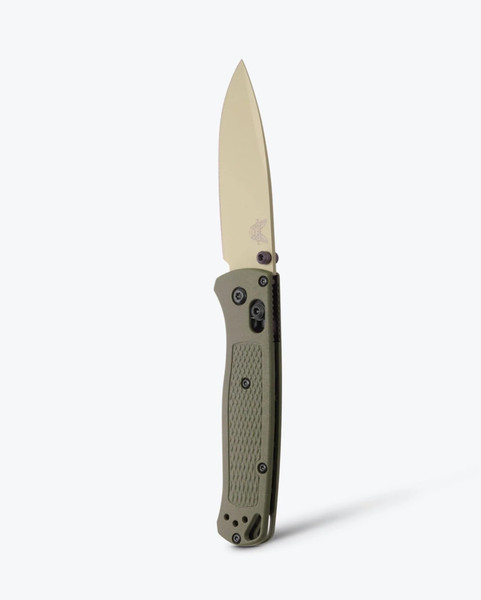 Benchmade Bugout - Dark Olive Grivory, Drop-point