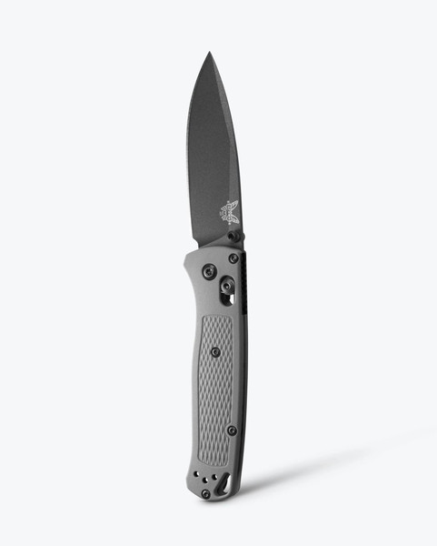 Benchmade Bugout - Storm Gray Grivory, Drop-point