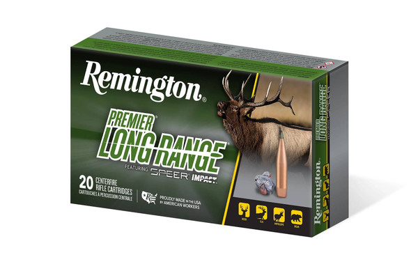 Remington Premier Long Range, 6.5 PRC, 140 Grain, Speer Impact, 2975 fps - 20 Rounds